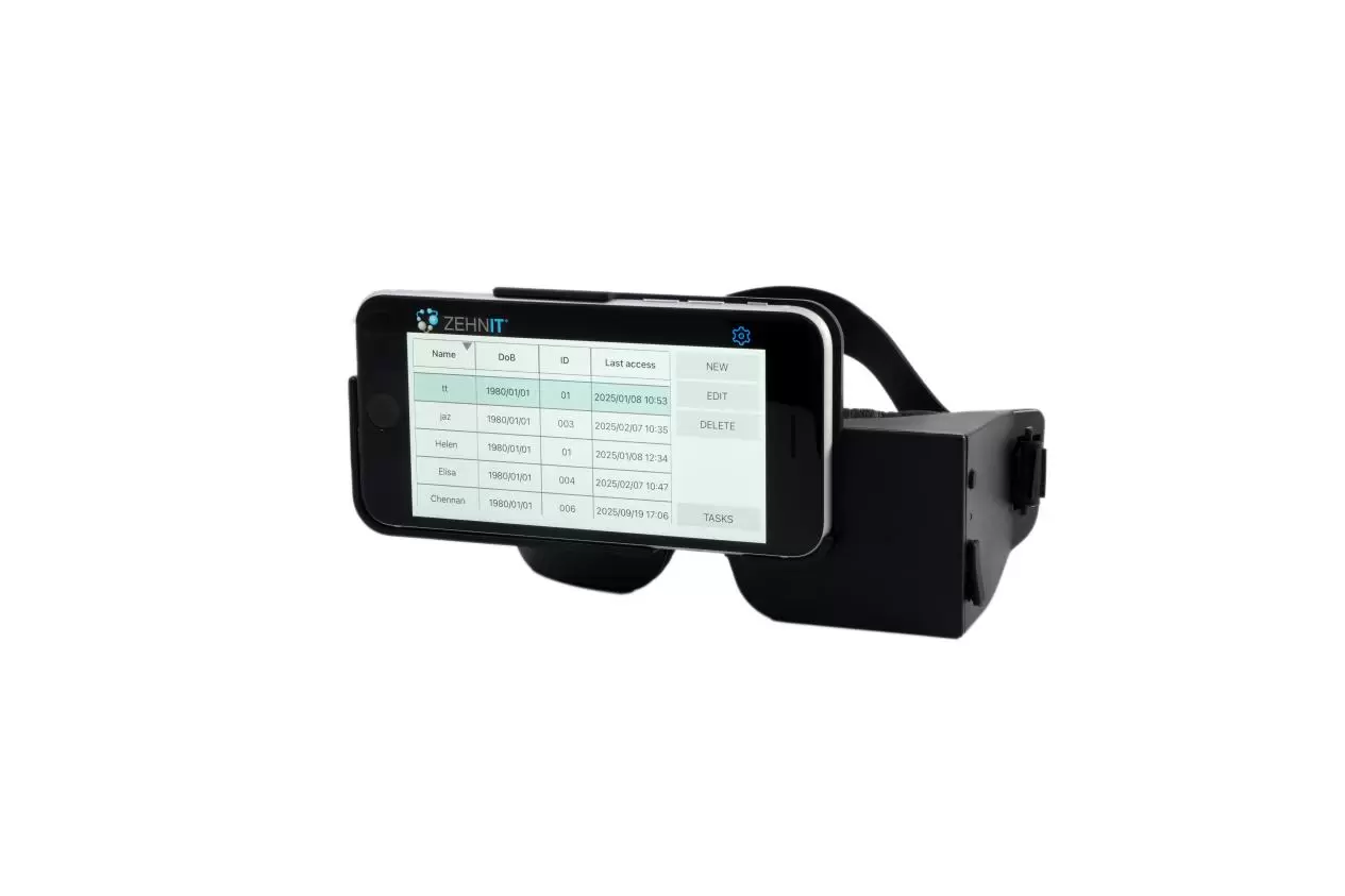 Smartphone-based electronic Frenzel goggles used for bedside observation of nystagmus