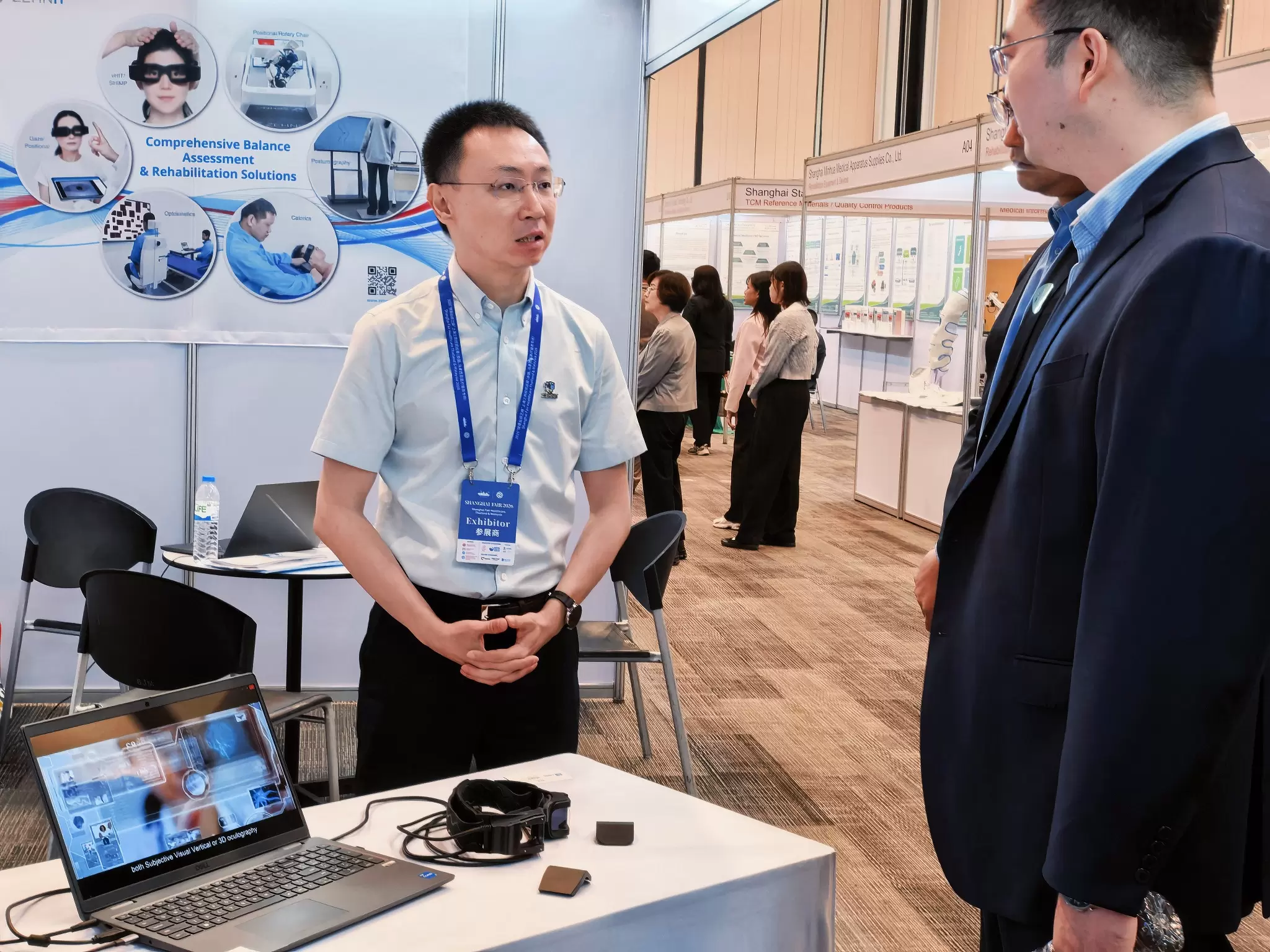 ZEHNIT team communicating with a local distributor about vestibular and balance disorder solutions.
